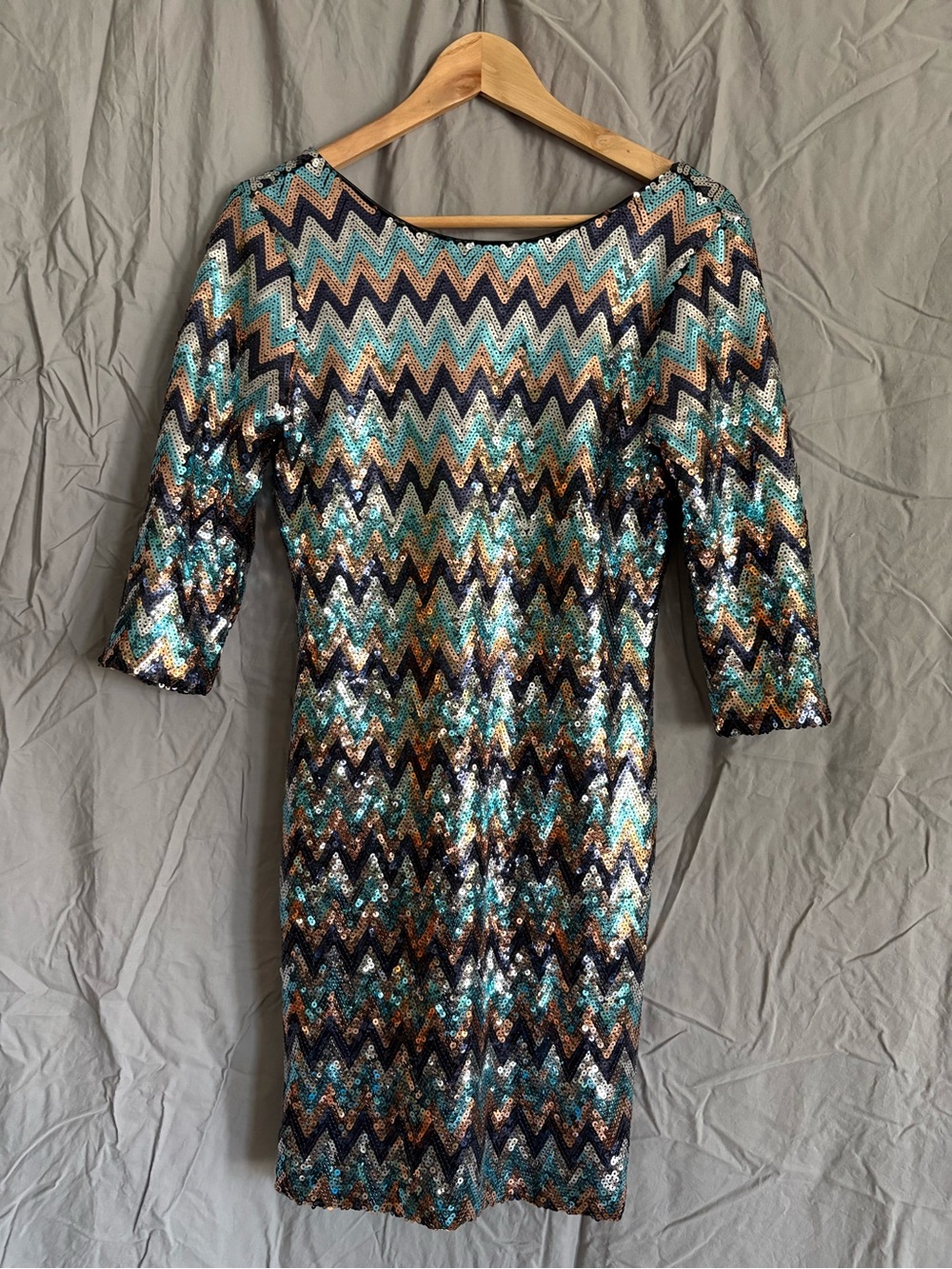 Sequined Body-con Mini Dress